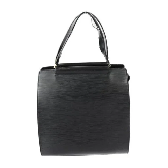 LOUIS VUITTON Black Leather Tote Bag - Picture 1 of 9